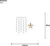 A diagram showing a star-shaped LED light curtain with dimensions indicated. Produktbild-Vorschau