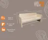 Wood4You Gartenbank Holz "Ameland" - Wetterfest Massivholz Produktbild-Vorschau 3