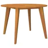 vidaXL Tavolo da giardino Ø110x75 cm Legno massello di Anteprima dell’immagine prodotto 1