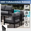 MEXO Loungesofa Gartenmöbel Set 2-Sitzer Gartensofa aus Produktbild-Vorschau 3