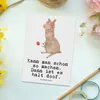 Mr. & Mrs. Panda Postkarte Alpaka Blume - Weiß - Geschenk, Produktbild-Vorschau 2