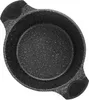 A top-down view of a black speckled pot with two handles. Podgląd zdjęcia produktu