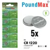 5x CR1220 Knopfzellen Batterie DL1220 Lithium Coin Produktbild-Vorschau 1