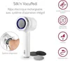 Product marketing image for an electric callus remover with integrated suction system. Produktbild-Vorschau