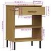 Konsolenschrank OSLO mit Metallbeinen Braun Massivholz Produktbild-Vorschau 8