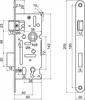 Serratura da infilare Z.301-BB.72/40/20.PL per chiave di Anteprima dell’immagine prodotto 2
