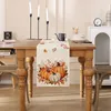 Tischläufer Herbst Orange Blätter Kürbisse 33x183 cm Produktbild-Vorschau 2