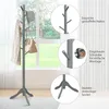 COSTWAY 175cm věšák na kabáty s 8 háčky, výškově Náhled obrázku produktu 6
