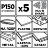 GRAPHITE Papier abrasif auto-agrippant delta 102x152 mm, 5 Voir les images du produit 2