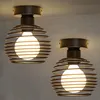 ZMH 2ER-Deckenlampe Vintage Schwarz E27 Lampenfassung Produktbild-Vorschau 1