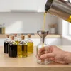 Sklenené fľaše Relaxdays, sada 8 ks, korkový uzáver, 150 Náhľad obrázku produktu 2