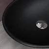 doporro Lavabo vasque à poser gris noir mat 42cm lave main Voir les images du produit 6