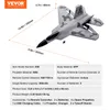 VEVOR RC-Flugzeug, 2,4 GHz 2-Kanal-Fernsteuerungsflugzeug Produktbild-Vorschau 8