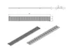 Technical drawings and 3D renderings of a drainage channel. Produktbild-Vorschau
