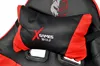 Poltrona da gaming rosso e nero con cuscino HR-RED Anteprima dell’immagine prodotto 9
