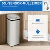 Homcom HOMdotCOM odpadkový koš se senzorem nerezový Náhled obrázku produktu 4