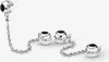 A set of Pandora charms and a safety chain displayed on a white background. Anteprima dell’immagine prodotto