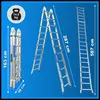WORHAN Teleskopleiter 587cm Leiter Anlegeleiter Klappleiter Produktbild-Vorschau 3