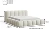 Chilly Design Polsterbett Stone Cord Stoff Grau 200x200 cm Produktbild-Vorschau 7