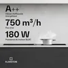 Klarstein AirJet FlexPro Table à induction avec Hotte Voir les images du produit 3