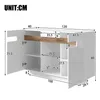 Buffet Merax avec éclairage LED, commode à tiroir et Voir les images du produit 6