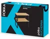 The image shows the packaging of a kitchen shelf, featuring a product image and branding. Produktbild-Vorschau