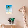 MuchoWow® Poster Eine einsame Palme am Strand 20x30 cm - Produktbild-Vorschau 7