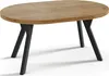 Designer Runder Ausziehbarer Esstisch - Loft-Stil, Produktbild-Vorschau 4