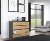 Malwa M8/120 Anthrazitfarbene Artisan Kommode Produktbild-Vorschau 8