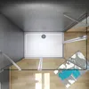 100X90X195cm Drehtür Falttür Schwenktür Eckeinstieg Dusche Produktbild-Vorschau 4