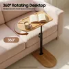 C-förmiger Sofa-Beistelltisch - 360° Drehbar - Produktbild-Vorschau 7