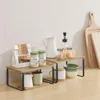 Półki kuchenne na blat 2 szt dąb artisan czarne organizer Podgląd zdjęcia produktu 3