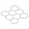 A hexagonal molecular structure made of silver rods and spheres against a white background. Podgląd zdjęcia produktu