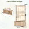 Jardinière COSTWAY avec treillis, bac à fleurs avec Voir les images du produit 3