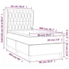 Boxspringbett mit Matratze Dunkelbraun 90x200 cm Stoff Produktbild-Vorschau 6