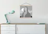 MuchoWow® Textilposter Mona Lisa - Sonne - Schwarz - Weiß Produktbild-Vorschau 3