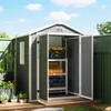 Outsunny Gerätehaus mit Pultdach 183 x 134 cm Gartenhaus Produktbild-Vorschau 8