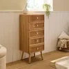 Kommode mit 5 Schubladen und Lamellenfronten, H 100 cm – Produktbild-Vorschau 6