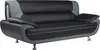 Sofa 3-Sitzer - Kunstleder - Schwarz & Grau - NIGEL Produktbild-Vorschau 3