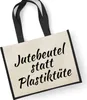 Huuraa Jutetasche statt Plastiktüte 21 Liter Black Jute und Produktbild-Vorschau 1