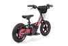 A black and red electric balance bike for children is shown against a white background. Produktbild-Vorschau