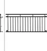 ECD Germany Balkon francuski, 90x184 cm, z 16 prętami Podgląd zdjęcia produktu 2