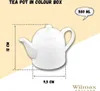 Wilmax Teekanne 500 ml Weiß Porzellan WL-994033/A Produktbild-Vorschau 3