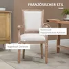A French-style armchair with upholstered seat and back, set in a room with a wooden cabinet and table. Produktbild-Vorschau