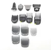 A collection of grooming attachments for a trimmer, laid out on a white background. Produktbild-Vorschau