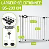 BOMI® Barrière de sécurité bébé 63–251 cm sans perçage – À Voir les images du produit 2