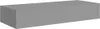vidaXL Scaffale a muro con cassetto Grigio 60x23,5x10 cm Anteprima dell’immagine prodotto 10