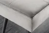 Design Sitzbank BOUTIQUE 100cm dunkelgrau Samt schwarze Produktbild-Vorschau 5