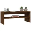 Tavolino in rovere marrone 100x40x40 cm materiale a base di Anteprima dell’immagine prodotto 3