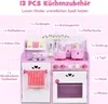Kinderküche Spielküche aus Holz mit Spielzubehör, Produktbild-Vorschau 3